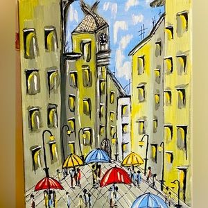 Handmade abstract painting